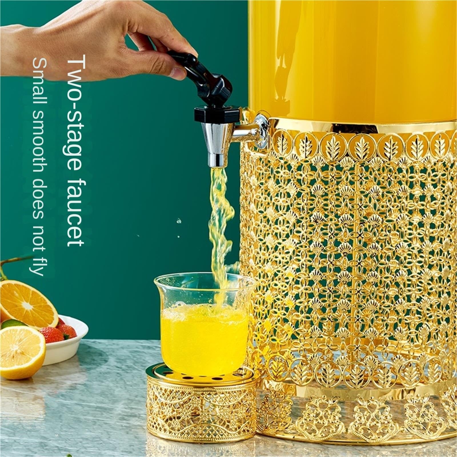 Distributore di Birra Spremiagrumi in Acciaio Inossidabile con Rubinetto Dispenser Bevande