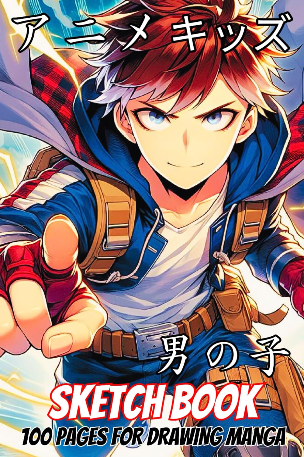 Anime Sketchbook: Sketch Book for Boys Ages 8-12 Includes 100 Pages for Drawing Manga Sketching Paper and Blank Comic Book Panel Templates to Draw your own Comics Sketchbooks for Kids