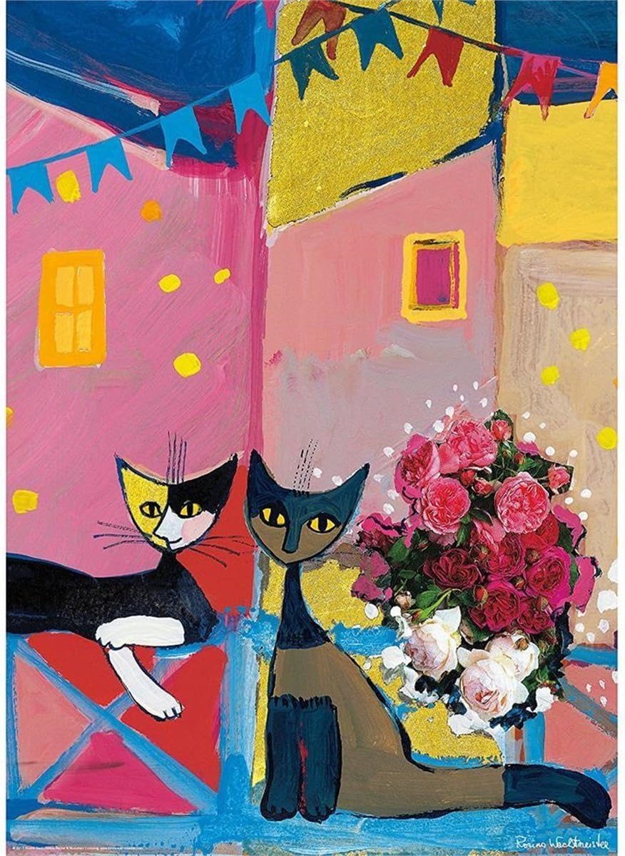 Heye Bouquets & Posies by Rosina Wachtmeister 1000 Piece Cats Jigsaw Puzzle (78-29579)