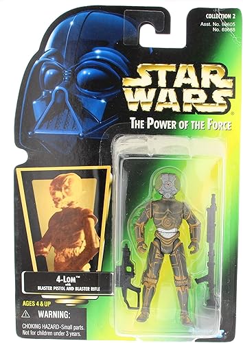 Star Wars The Power of the Force Green Card 4-Lom figura de acción 375 pulgadas