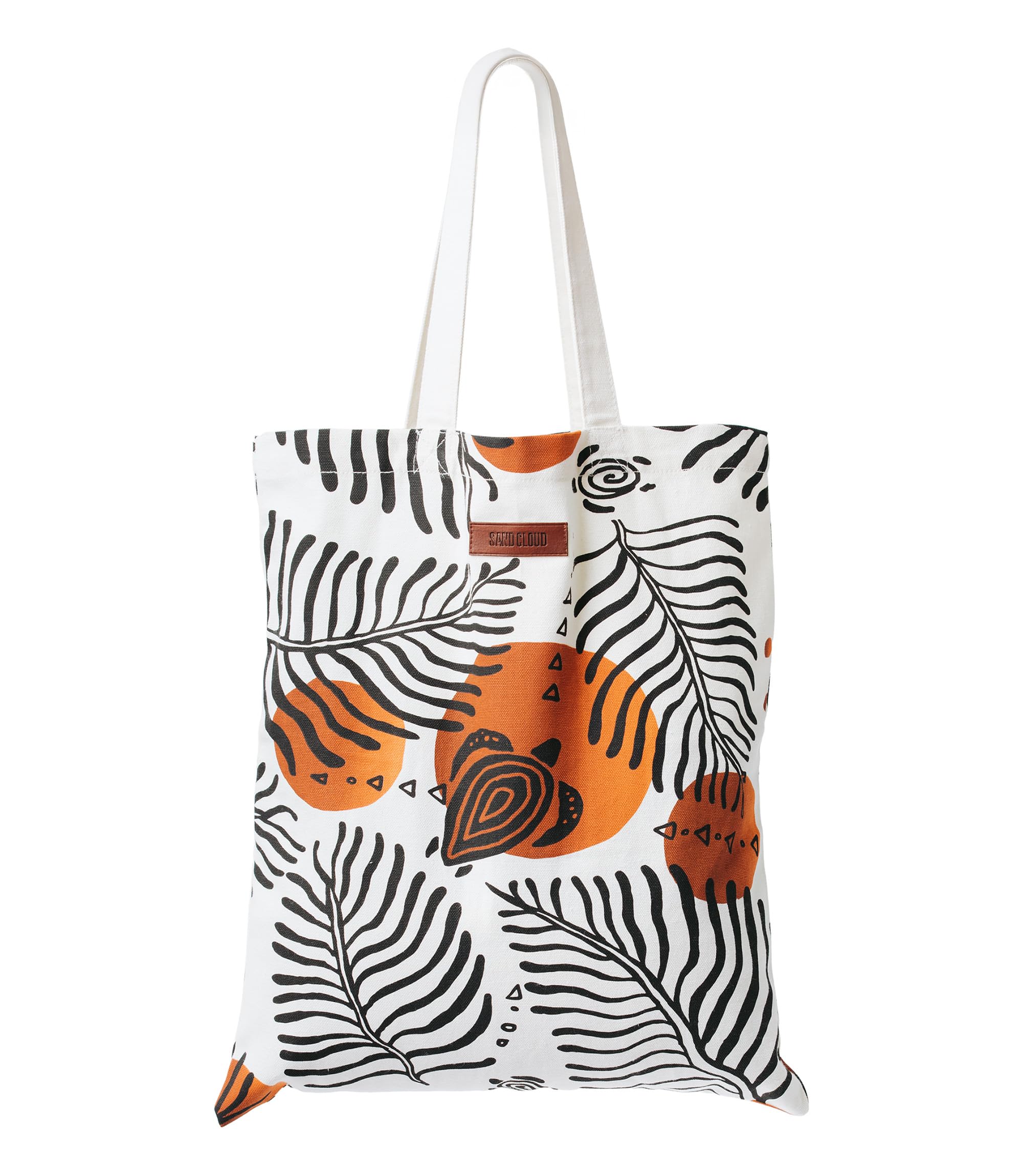 Sand Cloud Everyday Tote Bags for Women - 100% Organic Cotton, Durable and Stylish Canvas Tote Handbag with Pouch Pockets