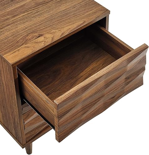 Miniatura 6 de Modway MOD-7080-WAL Mesita de noche Vespera con 2 cajones, nogal