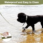 XiaZ Waterproof Dog Leash, PVC Long Dog Leash 3M 5M 10M 15M with Swivel Hook and Comfortable Padded Handle,Dog Long Line Training Leash for Walking, Playing and Swimming, for Medium Large Dogs