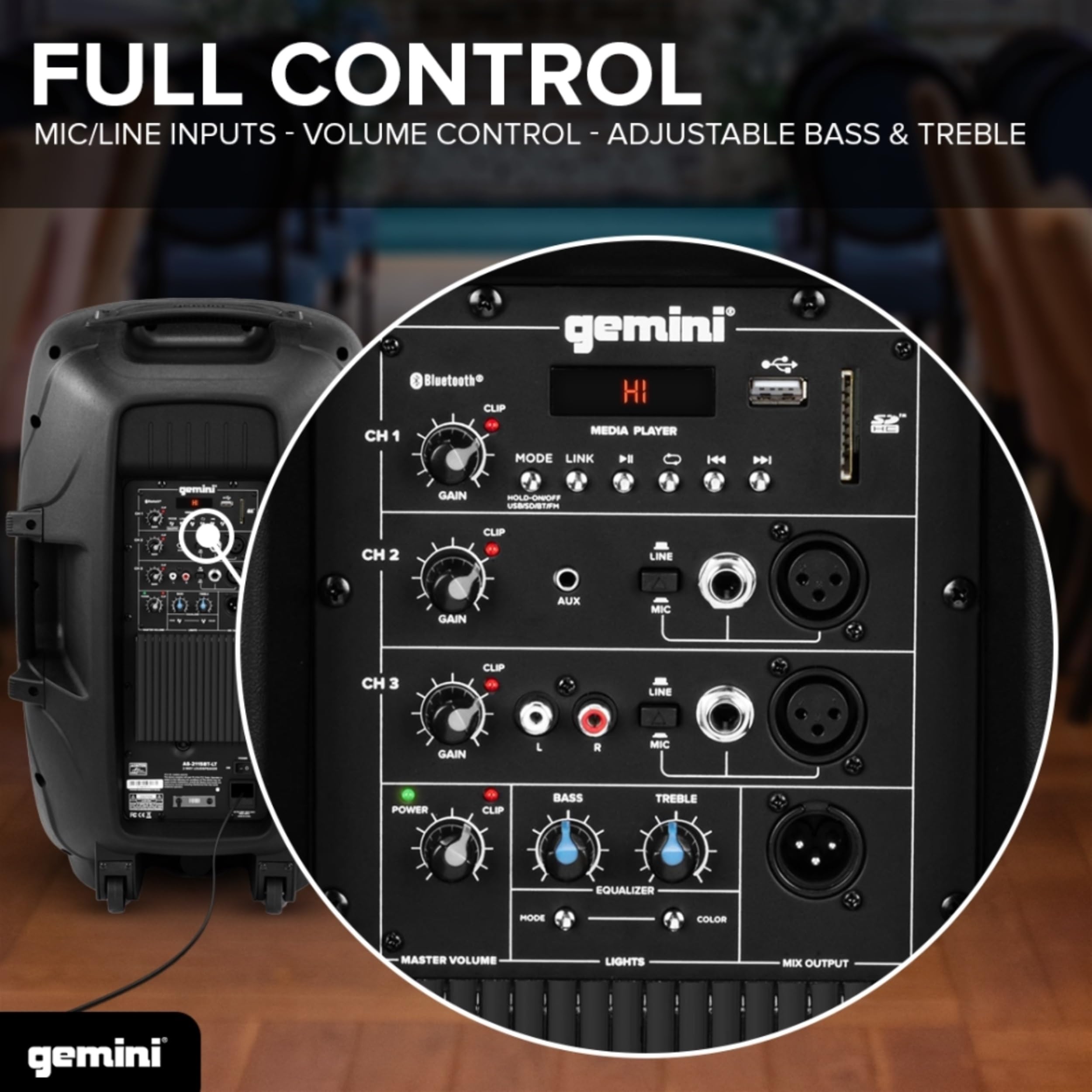 Gemini AS-2115BT-LT-PK