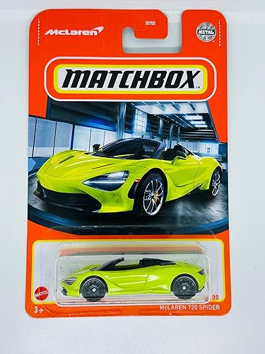 Matchbox 2022 - McLAREN 720 Spider - Verde lima - 3100 - MintNrMint envía burbujas envueltas en una caja