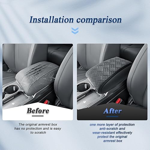 Vista 102 de BIBIBO Funda para reposabrazos de consola central Subaru Crosstrek 2024, cojín para reposabrazos 2023 2024 Subaru Crosstrek /2024 Subaru Impreza