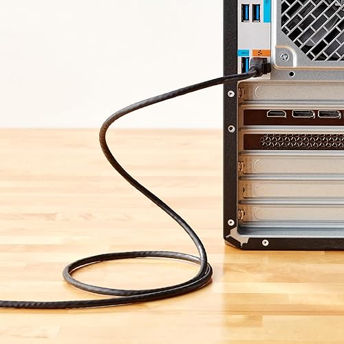 Miniatura 7 de Tienda Basics - Cable de conexión Ethernet para internet, RJ45 Cat-6, Paquete de 10, 3 pies (0.9 metros)