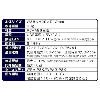 Amazon | カシムラ(Kashimura) SIMフリー無線LANルーター USB