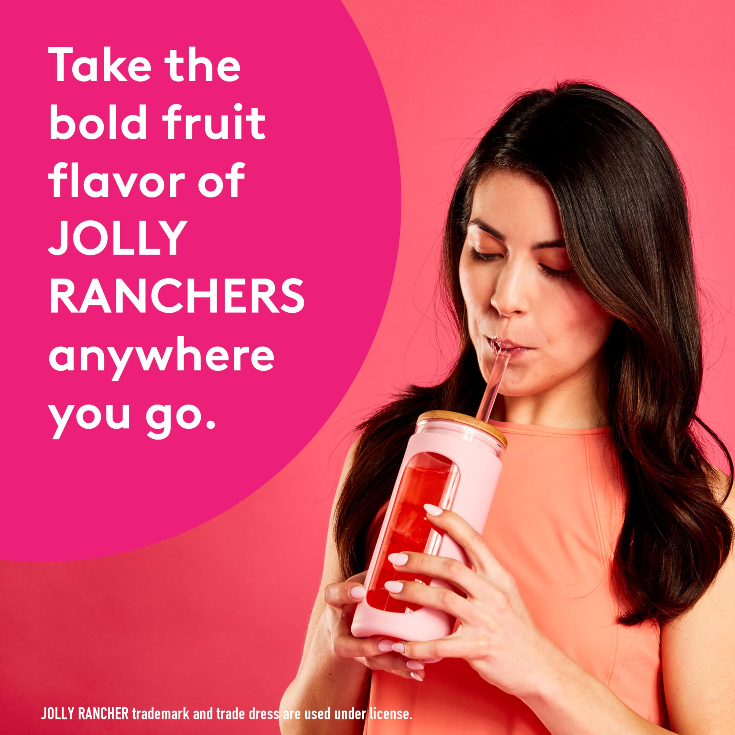 Jolly Rancher Singles To Go Powdered Drink Mix, Watermelon, 12 Boxes with 6 Packets Each - 72 Total Servings, Sugar-Free Drink Powder, Just Add Water, 0.66 Ounce (Pack of 12)