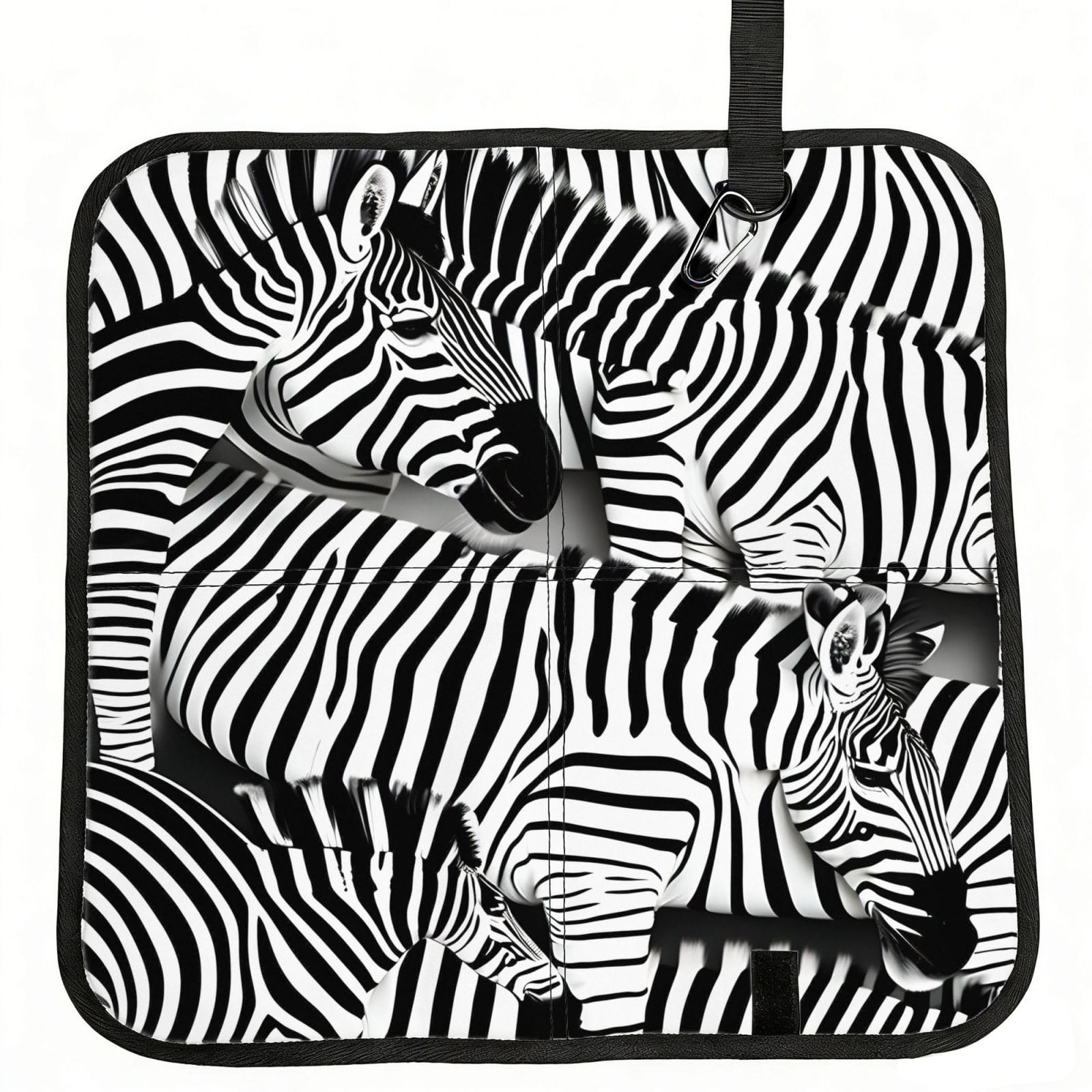 YGLHBDPBF Zebra Print Camping seat cushion,Foldable Sitting Pads,Save Backpack Space for Hiking