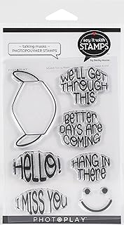 Talking Masks Clear Stamps Set