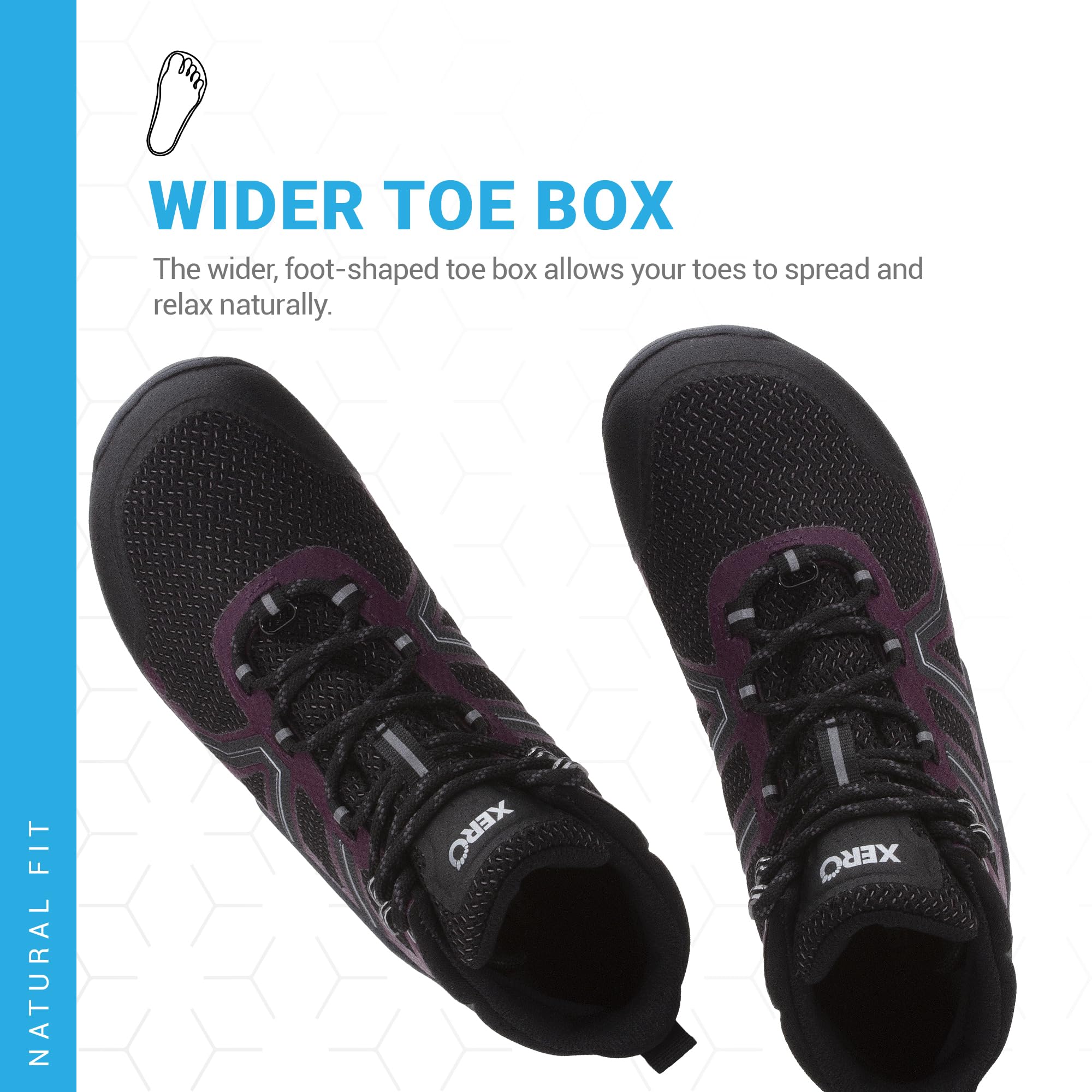 Xero Shoes Women's Xcursion Waterproof Barefoot Hiking Boot, Shoe Fig, 7.5