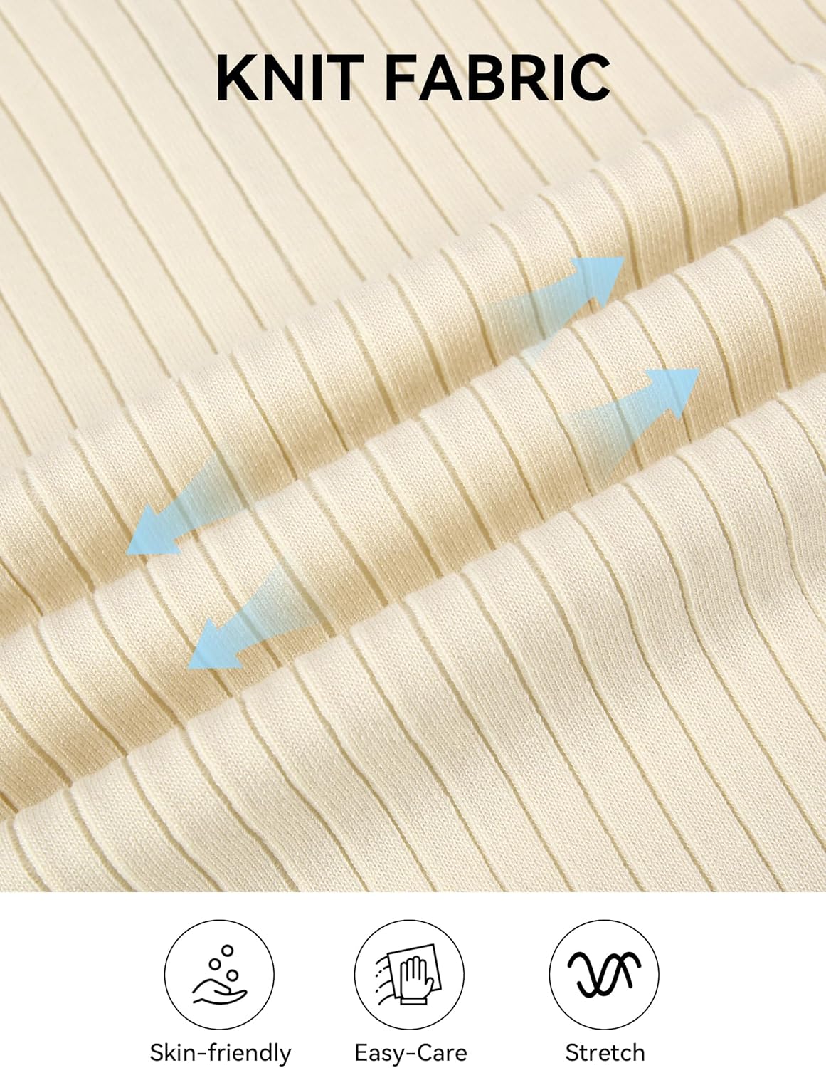 Esabel.C Mens Knit Polo Shirts Long Sleeve Ribbed Textured Polo Shirt Fashion Collared Casual Golf Shirts - Image 5