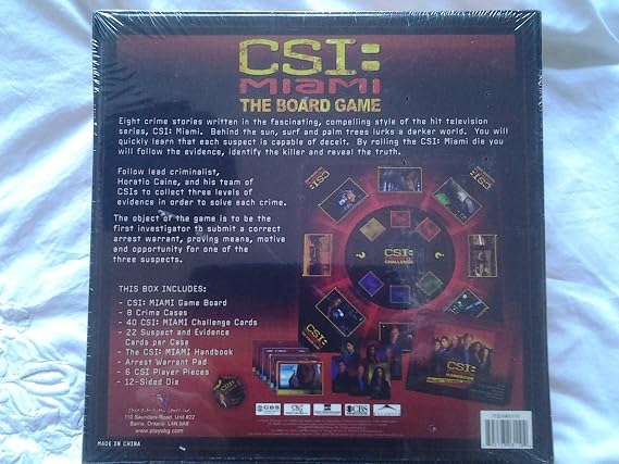 CSI: Miami The Board Game