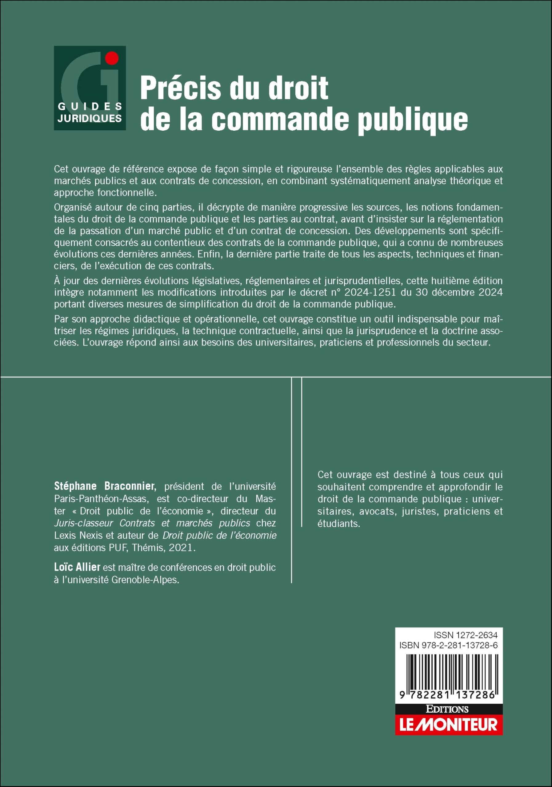 Précis du droit de la commande publique: Marchés publics - Concessions