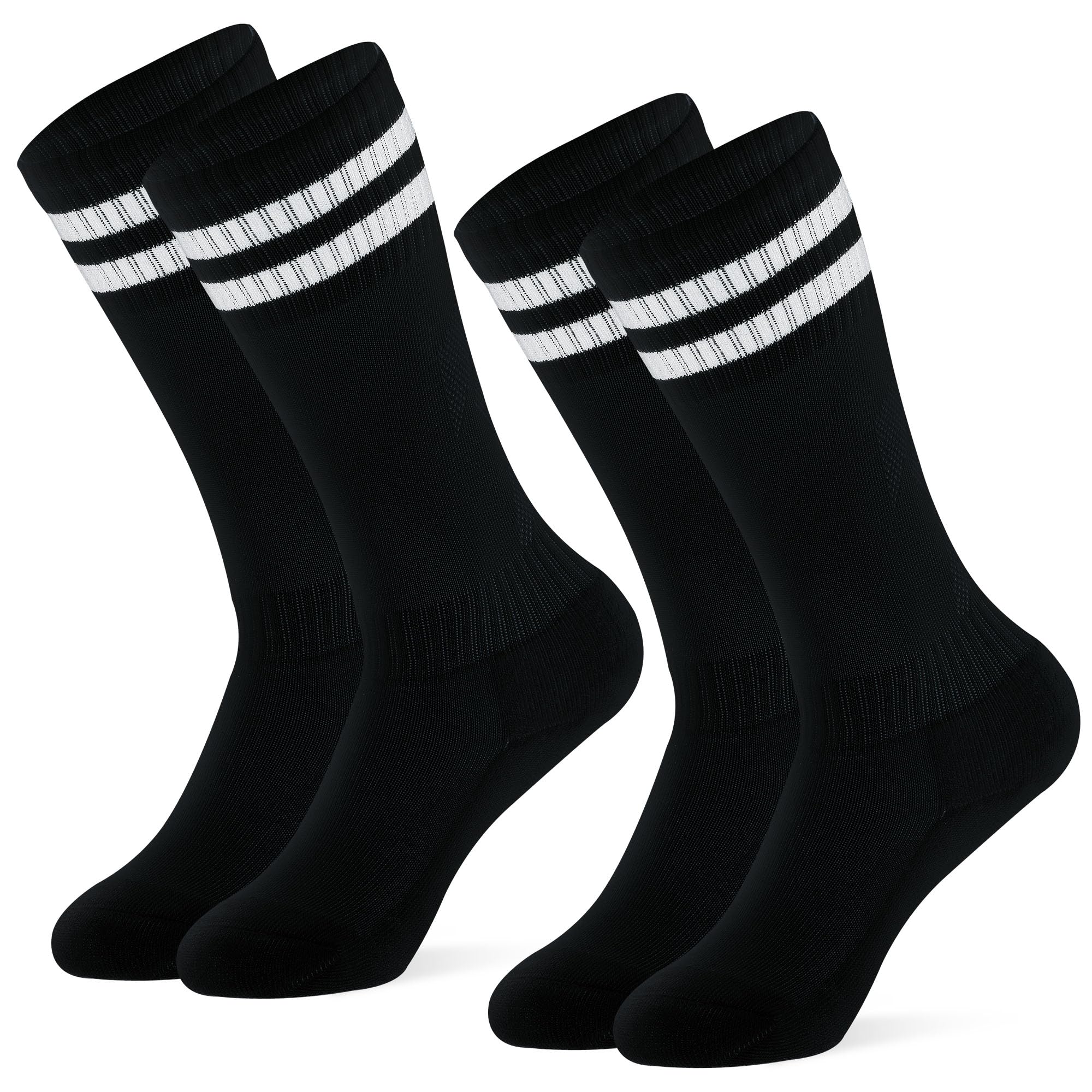 DECOVICI Fußball Socken Kinder 2 Paar, Fussball Stutzen für Jungen und Mädchen 3-13 Jahre Lange Kniestrümpfe Sportsocken Uniform Strümpfe Rugby Hockey