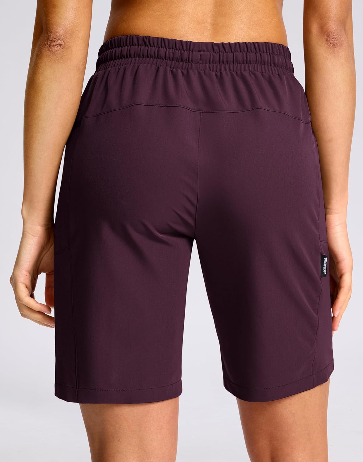 G Gradual Women's Hiking Shorts 2 Zipper Pockets Quick Dry Lightweigh 9" Bermuda Cargo Shorts Water Resistant Athletic Golf - Image 4