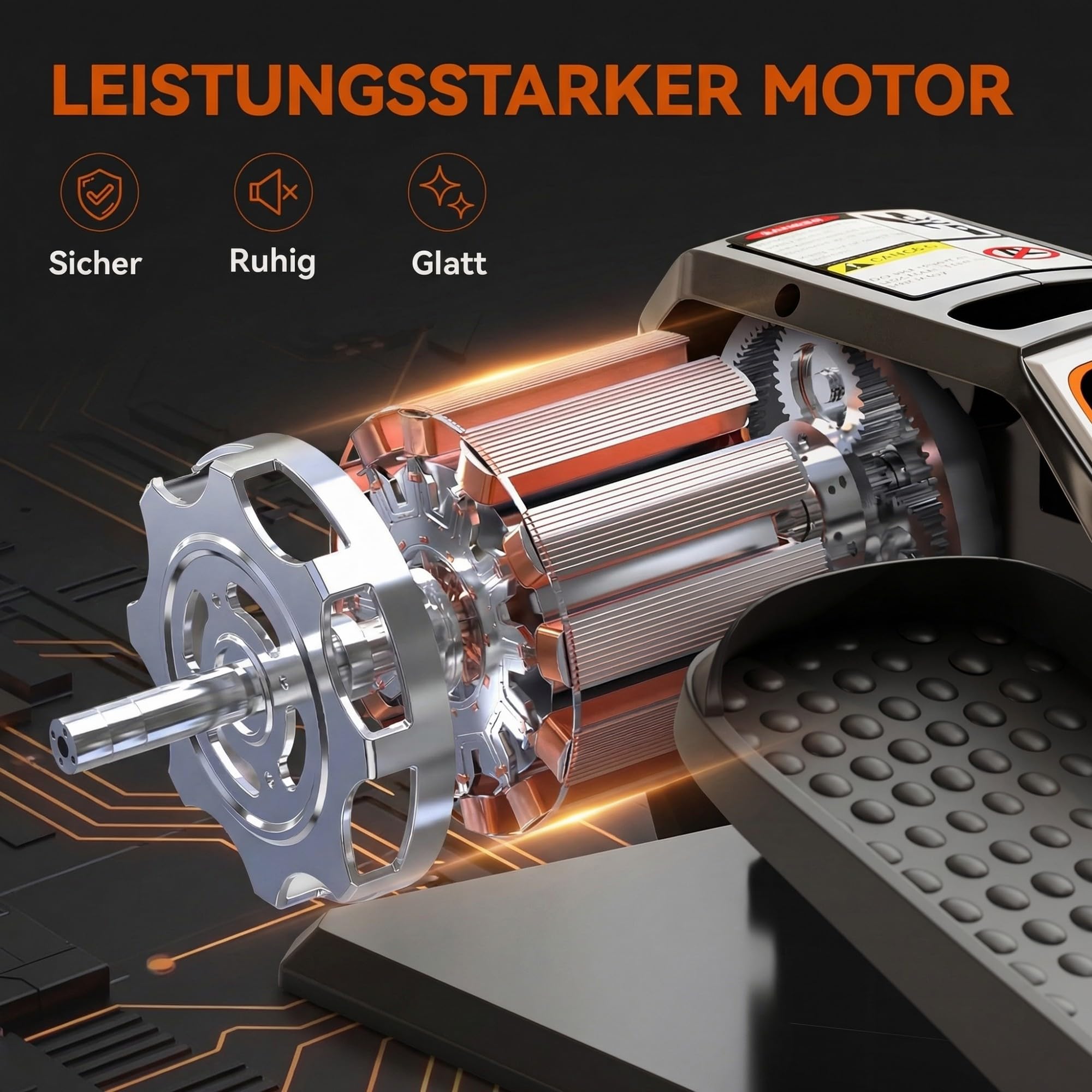 SPORTNOW Mini Ellipsentrainer Elektrische Crosstrainer Untertisch Im Sitzen | Für Zuhause, Leise, Mit LED-Display, Fernbedienung, 12 Geschwindigkeiten, Auto- und Manuellen Modi, Pedaltrainer Senioren