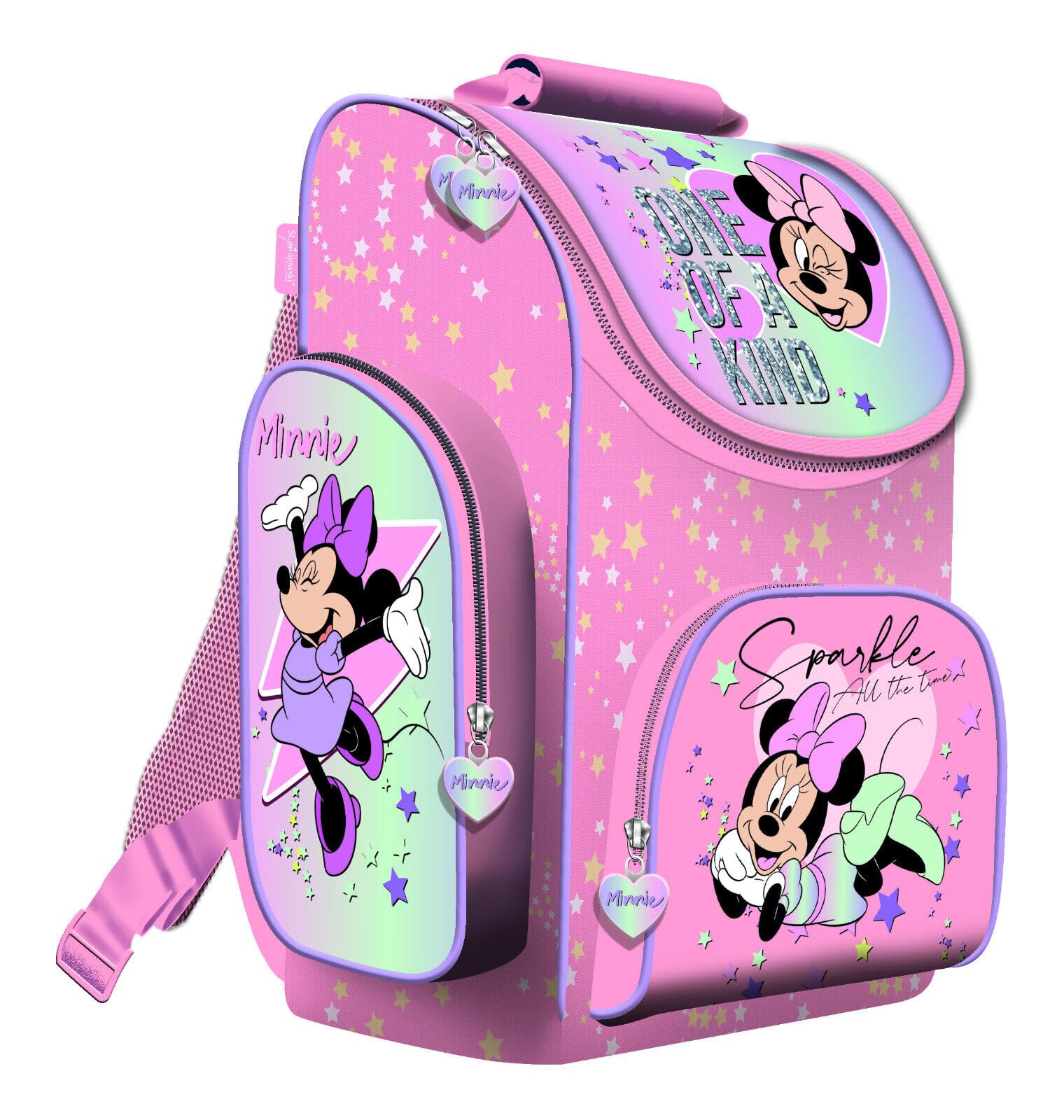 Minnie Maus Mouse 9 Teile Schulranzen Ranzen Federmappe Tasche Tornister Schultüte 85 cm Set mit Sticker-von-Kids4shop