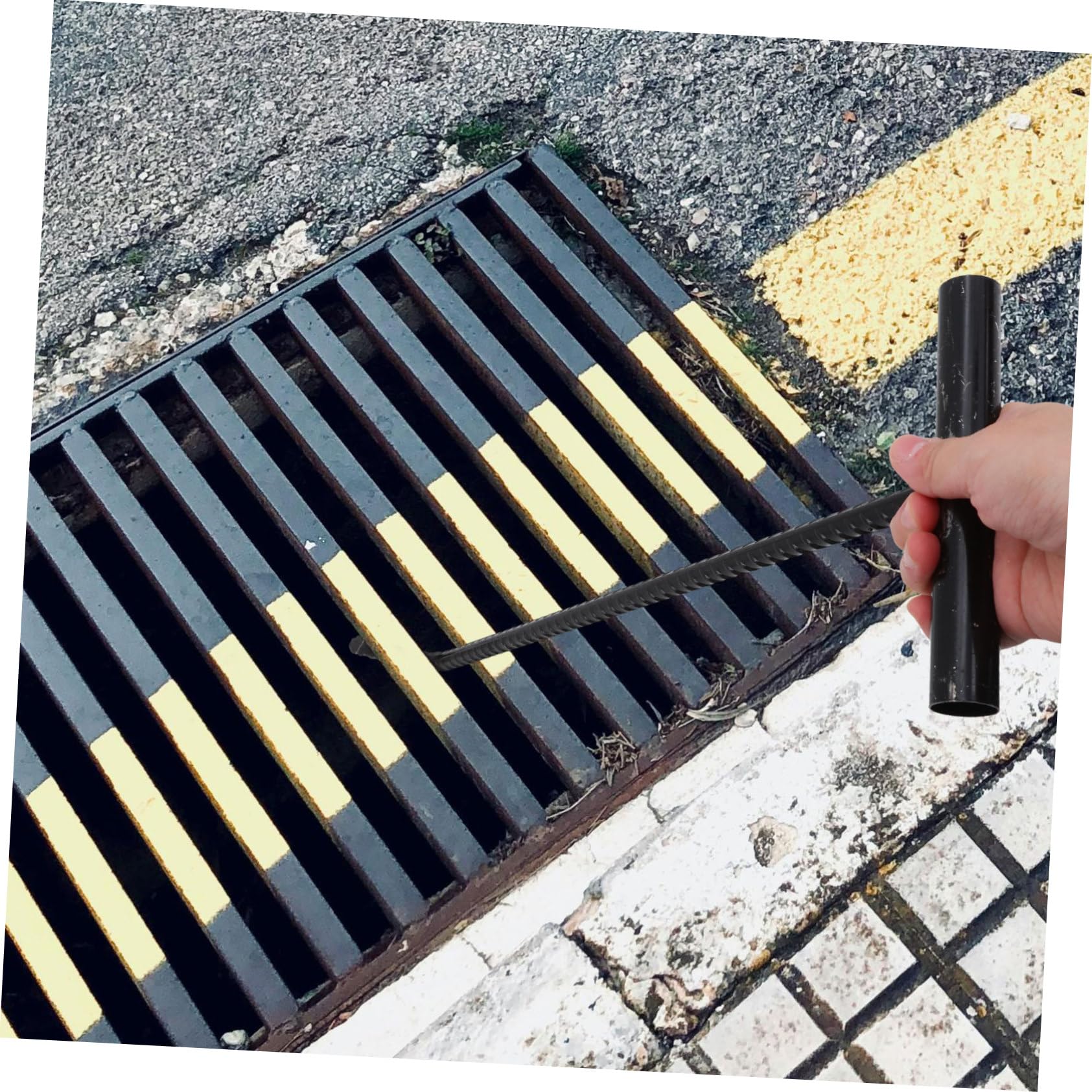 ULTECHNOVO 3pcs Portable Manhole Cover Hook t Handle Puller Utility Hook Moving Tool Heavy Duty Hand Tool