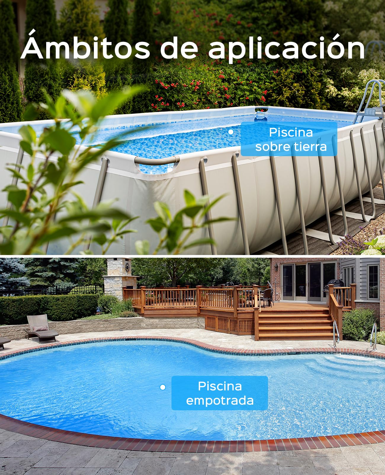 WYBOT Robot Piscina, Limpiafondos Piscina Automático con Motor Dual, 3 Funciones de Temporización, Cepillo para Limpiar Fondo, Filtro Fino de 180 μm, Ideal para Piscinas sobre/en el Suelo