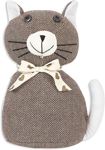 Tapones decorativos para puerta con diseño de animales lindos, tela suave y duradera, protector de pared interior para el hogar y la oficina,