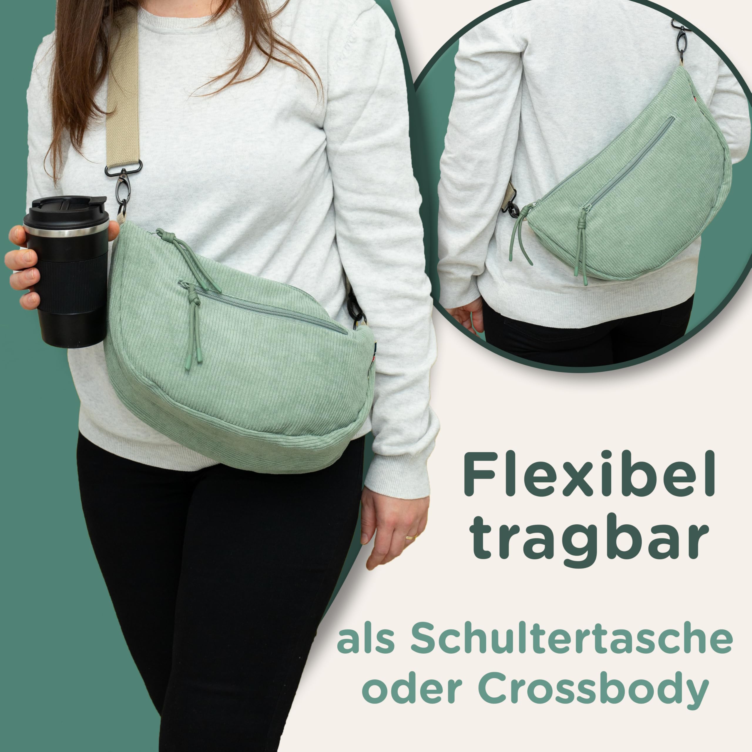 Jubi® Wickeltasche Moon Bag Set mit Babydecke – Stylischer Kinderwagen Organizer & Kuscheldecke, Praktisch für unterwegs