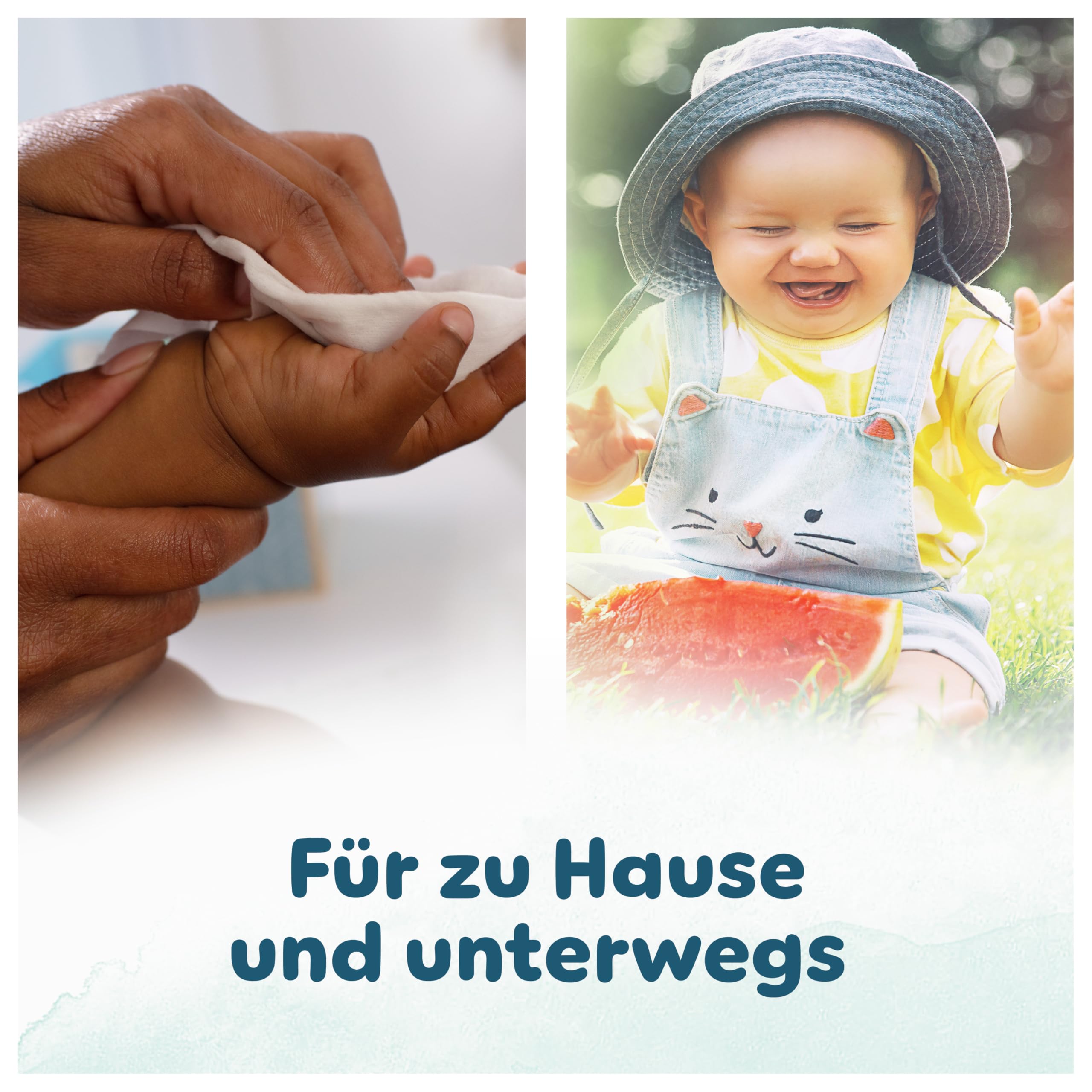 Pampers Harmonie Aqua Baby Feuchttücher Box, 1440 Tücher (15 x 96), sanfter Hautschutz für zarte Haut mit 99% Wasser