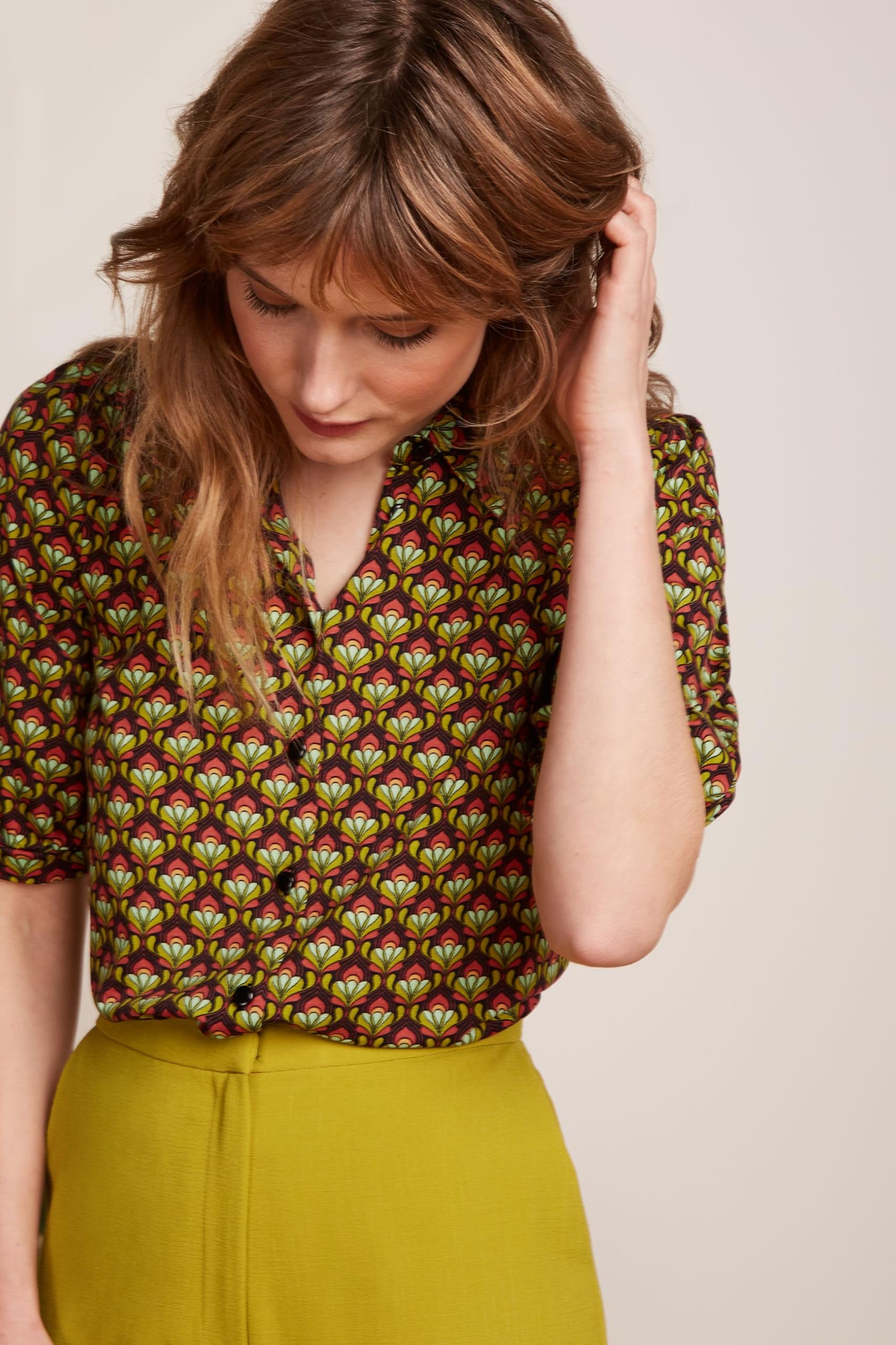 King Louie Carina Blouse Toulouse - Blusa para mujer