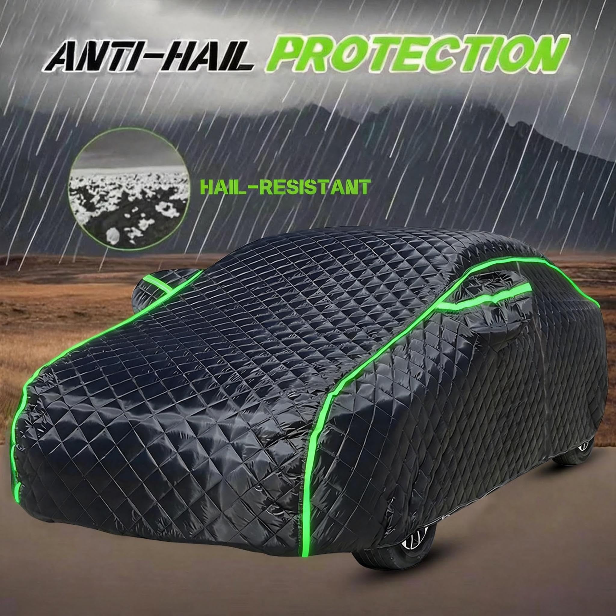 Telo Antigrandine per Auto Per Renault Megane GT 2010-2024, Telo Copriauto da Esterno, Impermeabile,Copri Auto Anti Grandine, Anti-UV,Anti-Neve, Anti-Graffio-g387