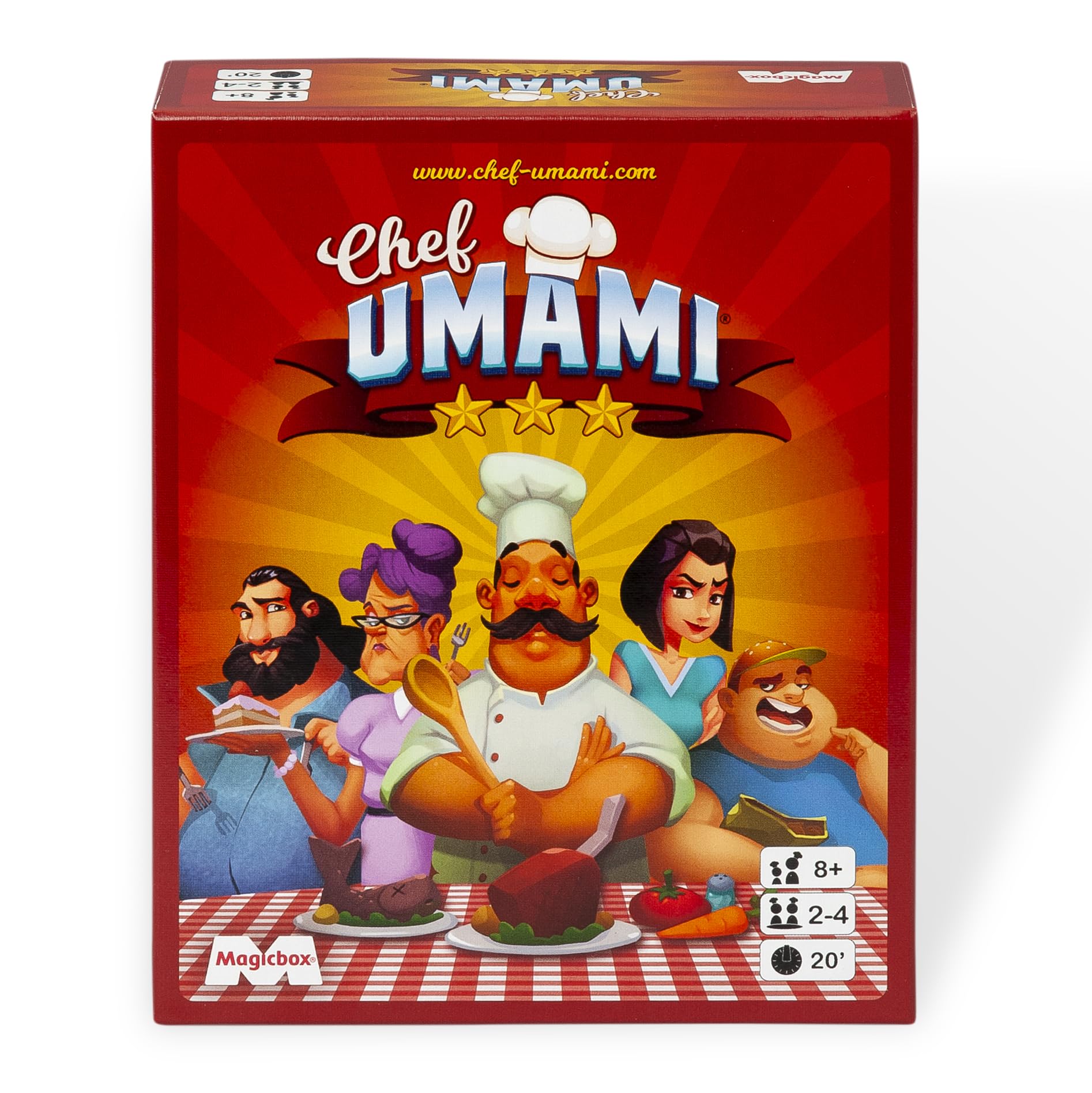 MAGICBOX Chef Umami - Family Board Game | Card Game for Friends and Family | for Children 8+ and Adults | 2 to 4 Players | Fun and Laughter Guaranteed | Duration 20 min