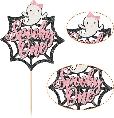 Miniatura 3 de 1 paquete de decoración espeluznante de Halloween para tarta, fantasma, murciélago, araña, espeluznante, para un cumpleaños, decoración de pastel de
