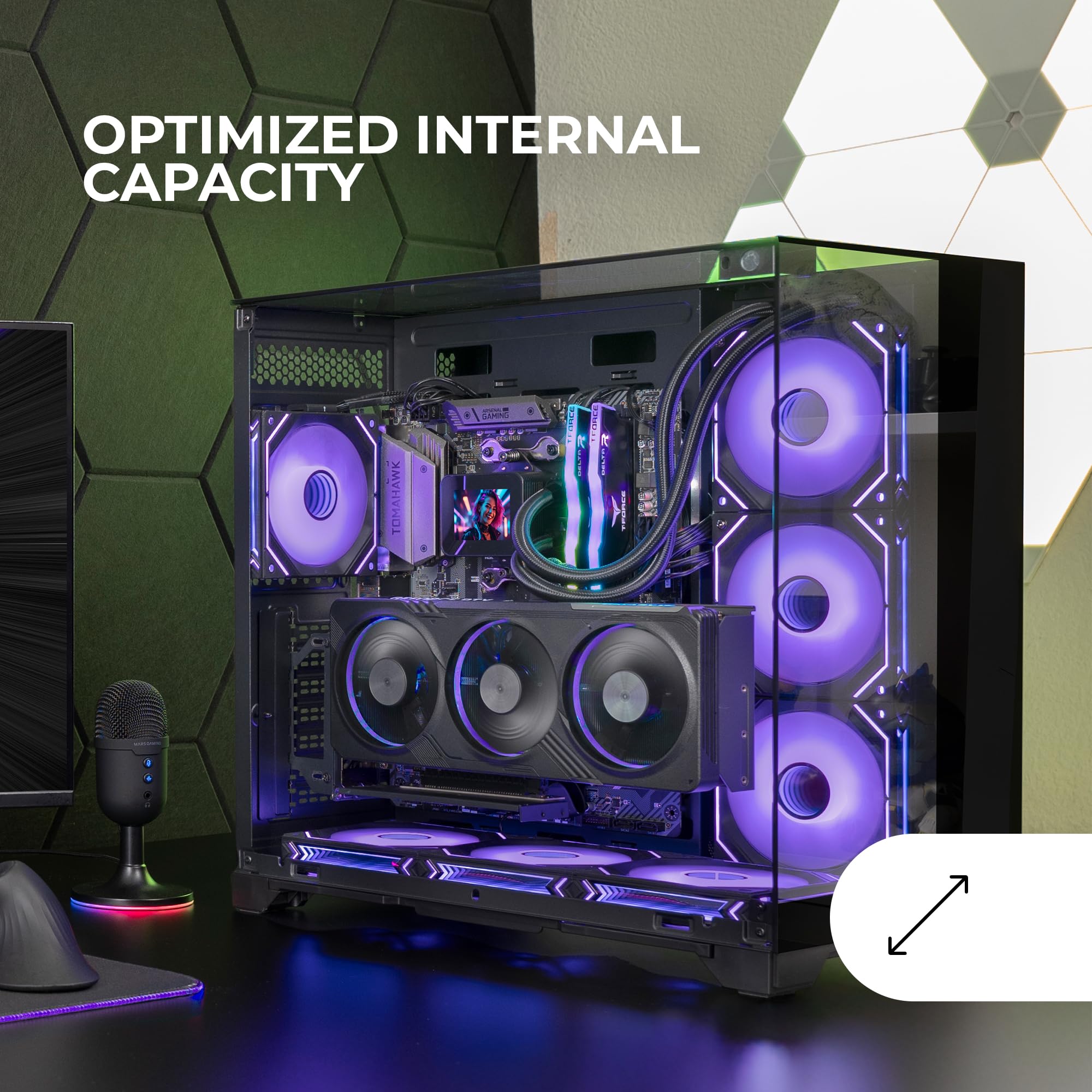 Mars Gaming MC-PRISMA (Blanco) - Caja de PC - | ¡Musericordia