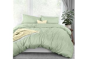 Utopia Bedding Sage Green Duvet Cover Queen Size