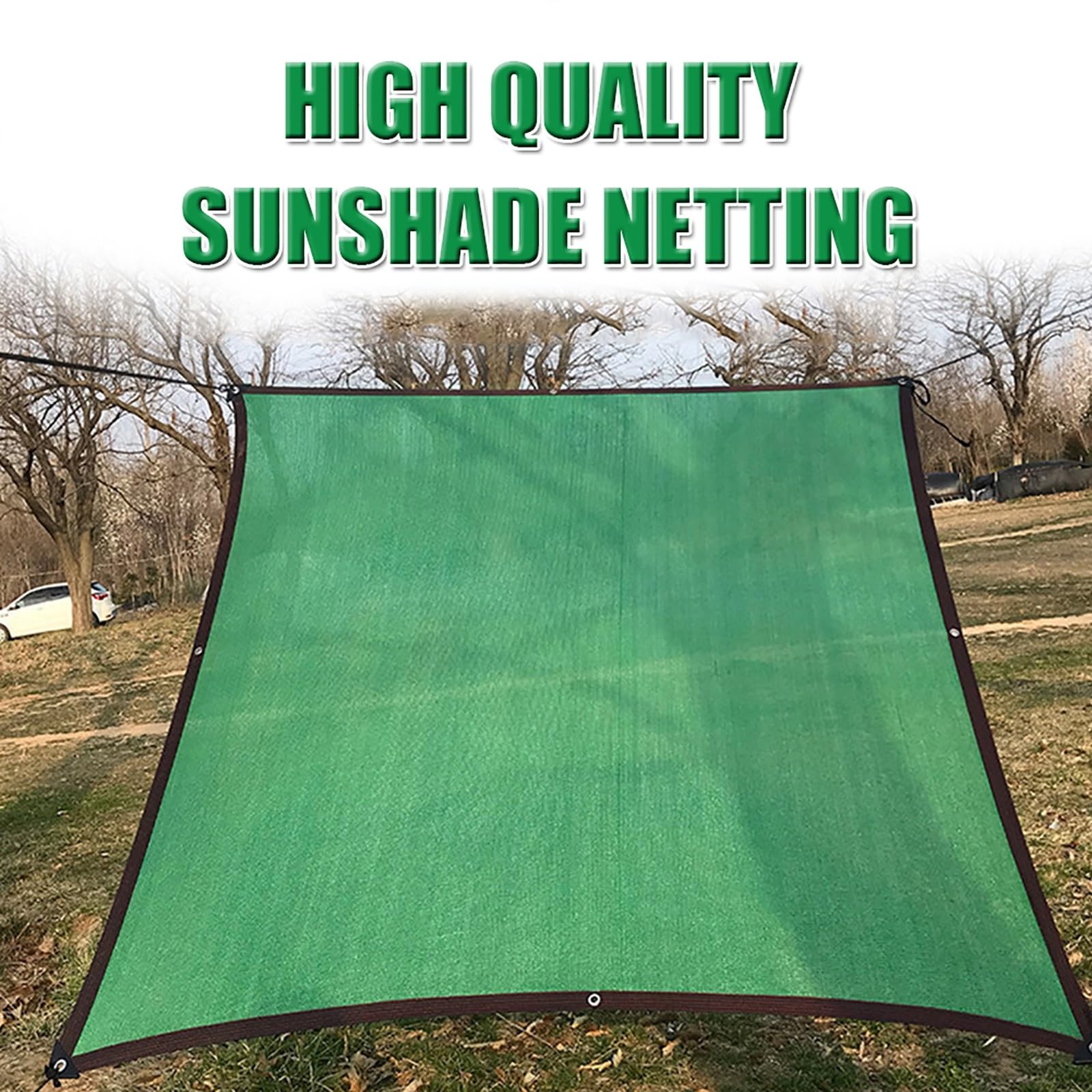 Green De - Rete per angoli di recinto da giardino, protezione UV, ideale per piscine, cucce per cani e tettoie (4 x 7 m)