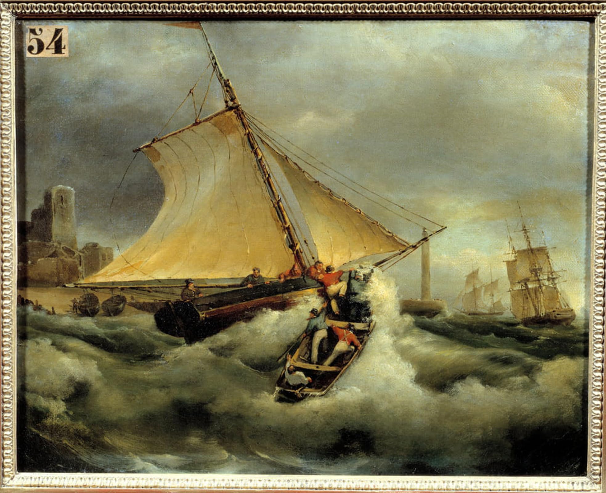 Serendipitp No Frame Vintage Wall Art Canvas Nordic Poster Canvas Print Picture A Bad Time By Jean Antoine Theodore Gudin Wall Art Poster For Home Decor 60X90cm