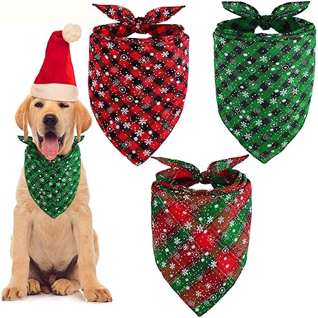 URATOT Christmas Dog Bandanas: Festive Accessories for Your Furry Friend