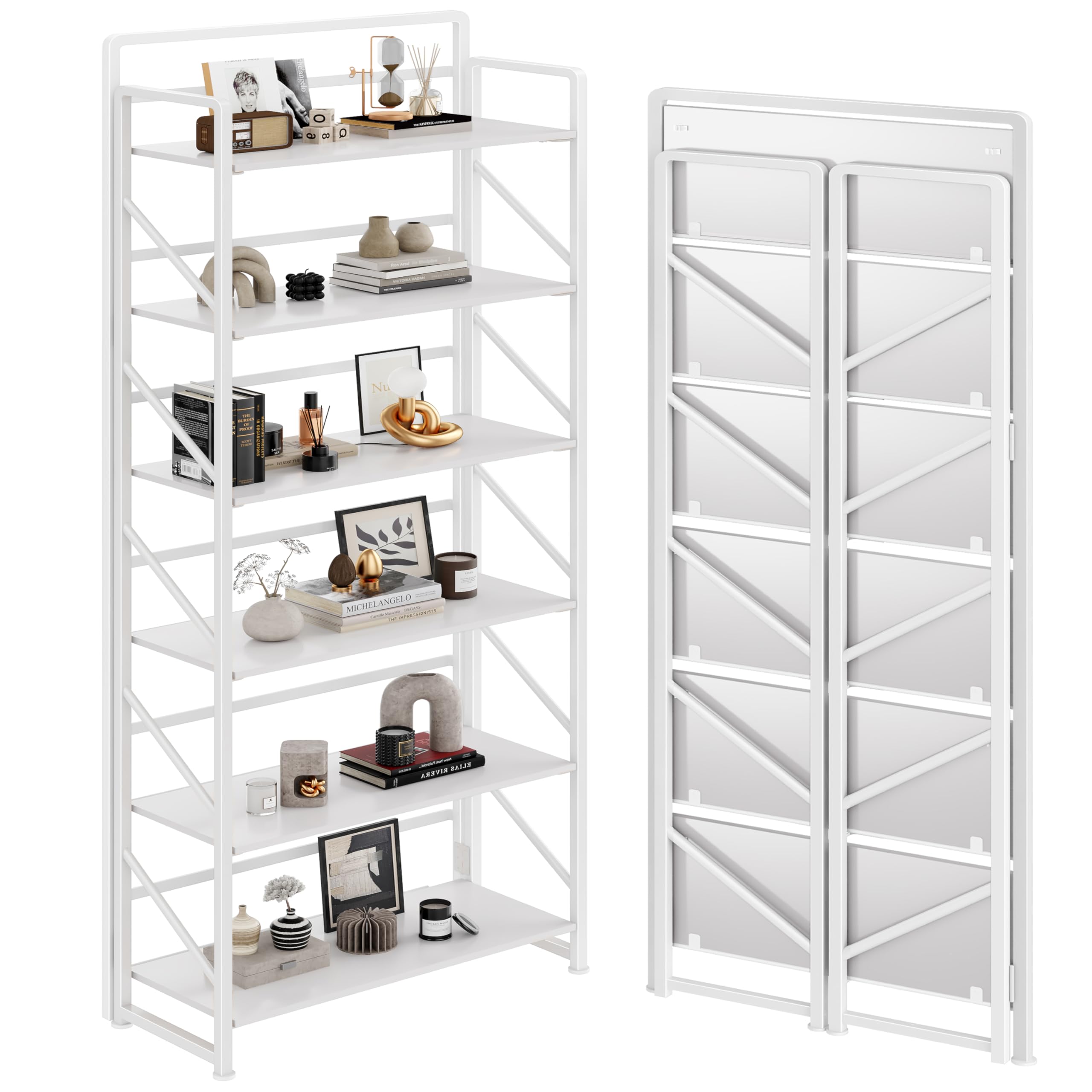 Photo 1 of JSB 6-Tier Folding Bookshelf