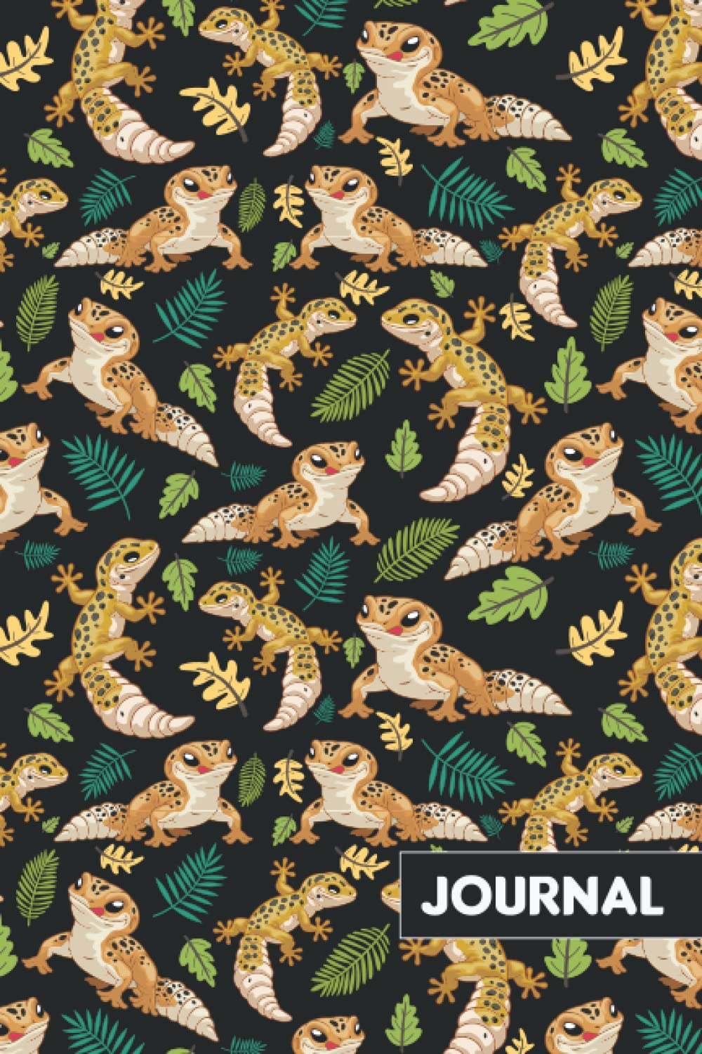 Gecko Journal: Gecko Lovers Blank Lined Journal Notebook for Women, Girls, and Kids