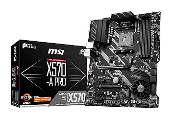 MSI Components X570-A Pro Gaming Motherboard (AMD AM4, DDR4, PCIe 4.0, SATA 6Gb/s, USB 3.2 Gen 2, HDMI, ATX)