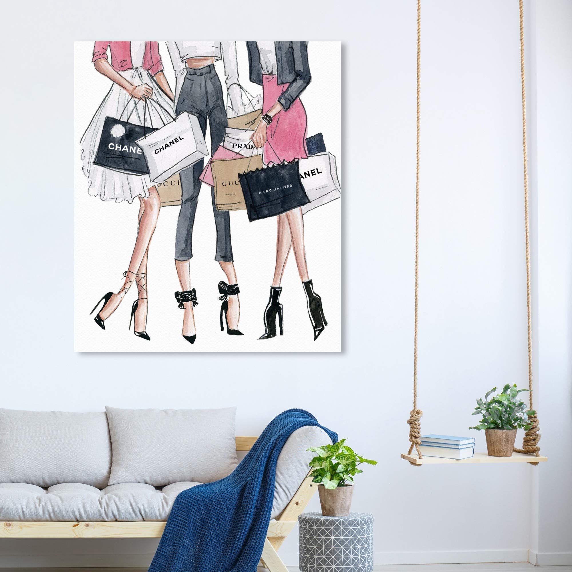 The Oliver Gal Artist Co. Oliver Gal 'Shopping Date' Pink Fashion