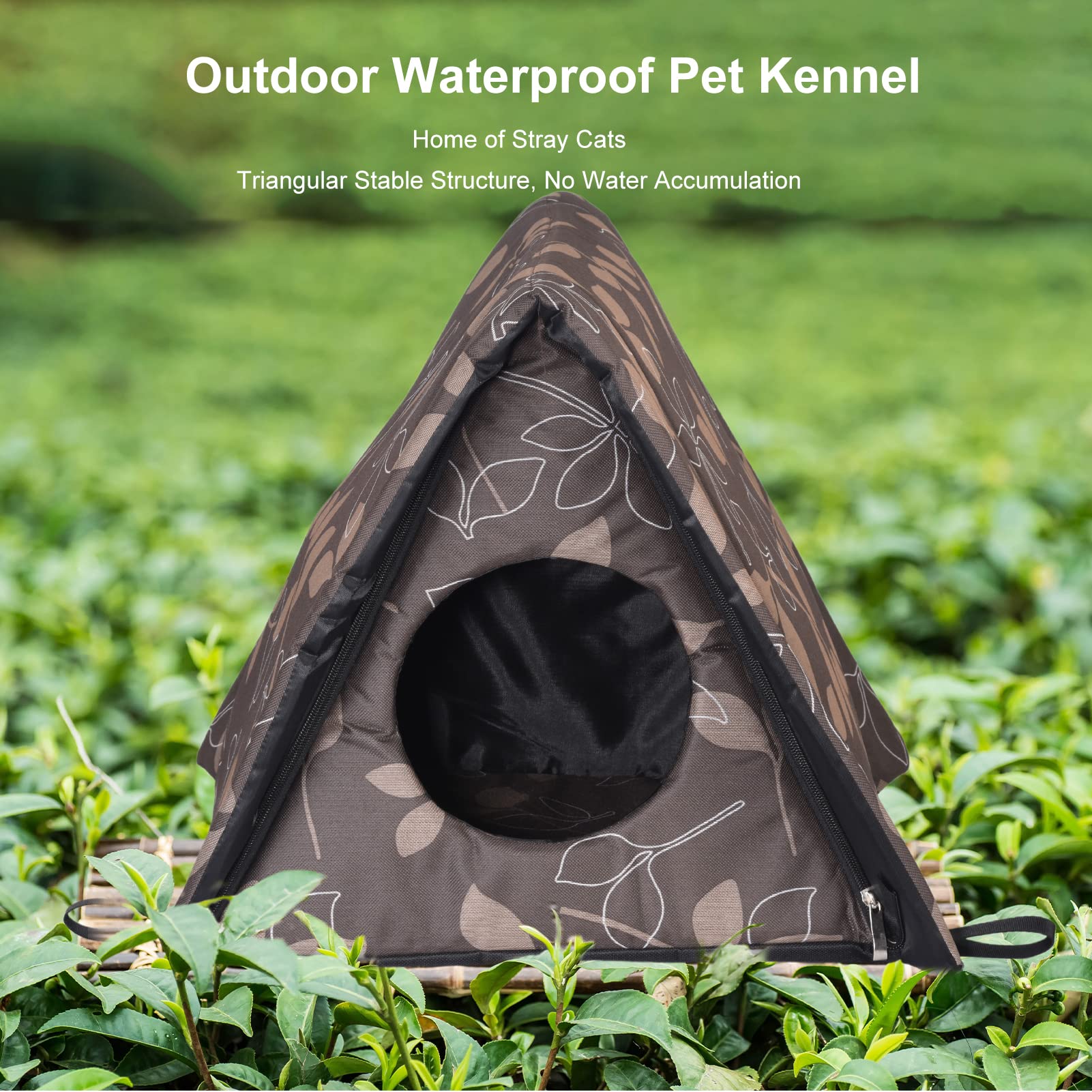 Kattenhuis voor buiten, winterbestendig, waterdicht, warm