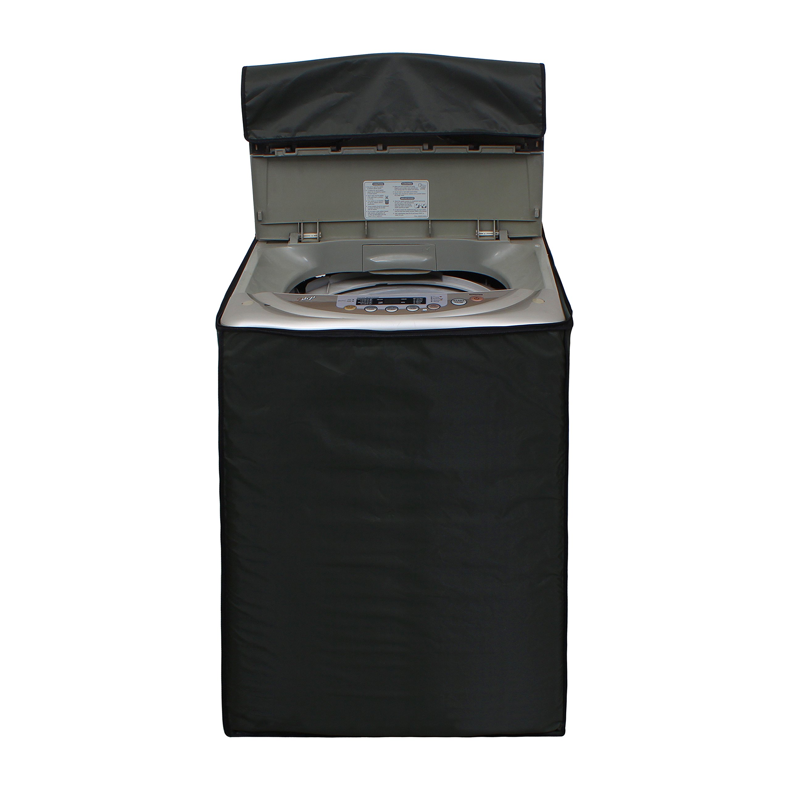 Lithara PVC Top Load Fully Automatic Washing Machine Cover For 7 Kg, 7.2 Kg, 7.5 Kg, 8 Kg | Size : 58.4 x 58.4 x 88.9 Cm | (Military)-image-27