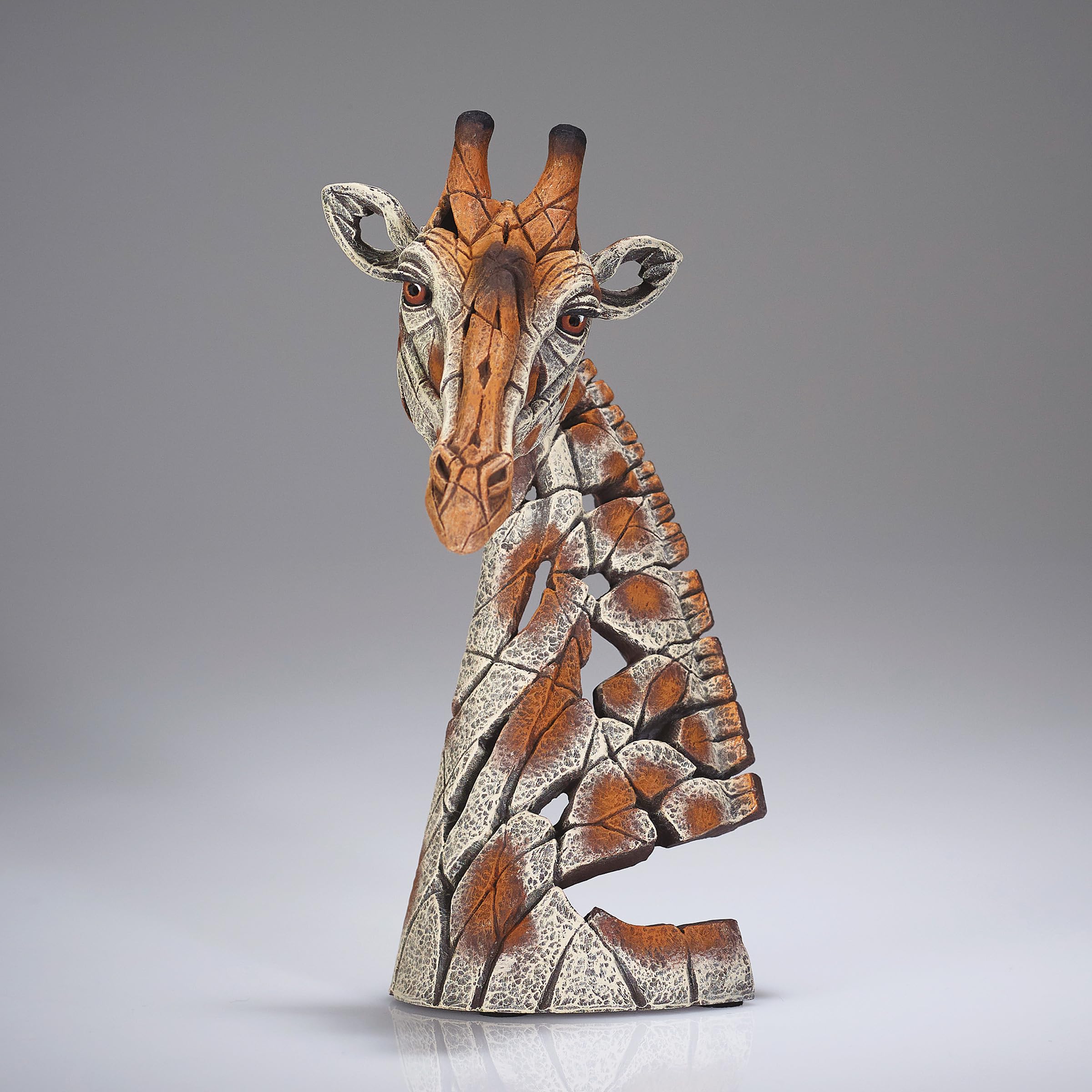 Enesco Edge Sculpture Giraffe Head Bust Miniature Figurine, 7.29 Inch, Multicolor