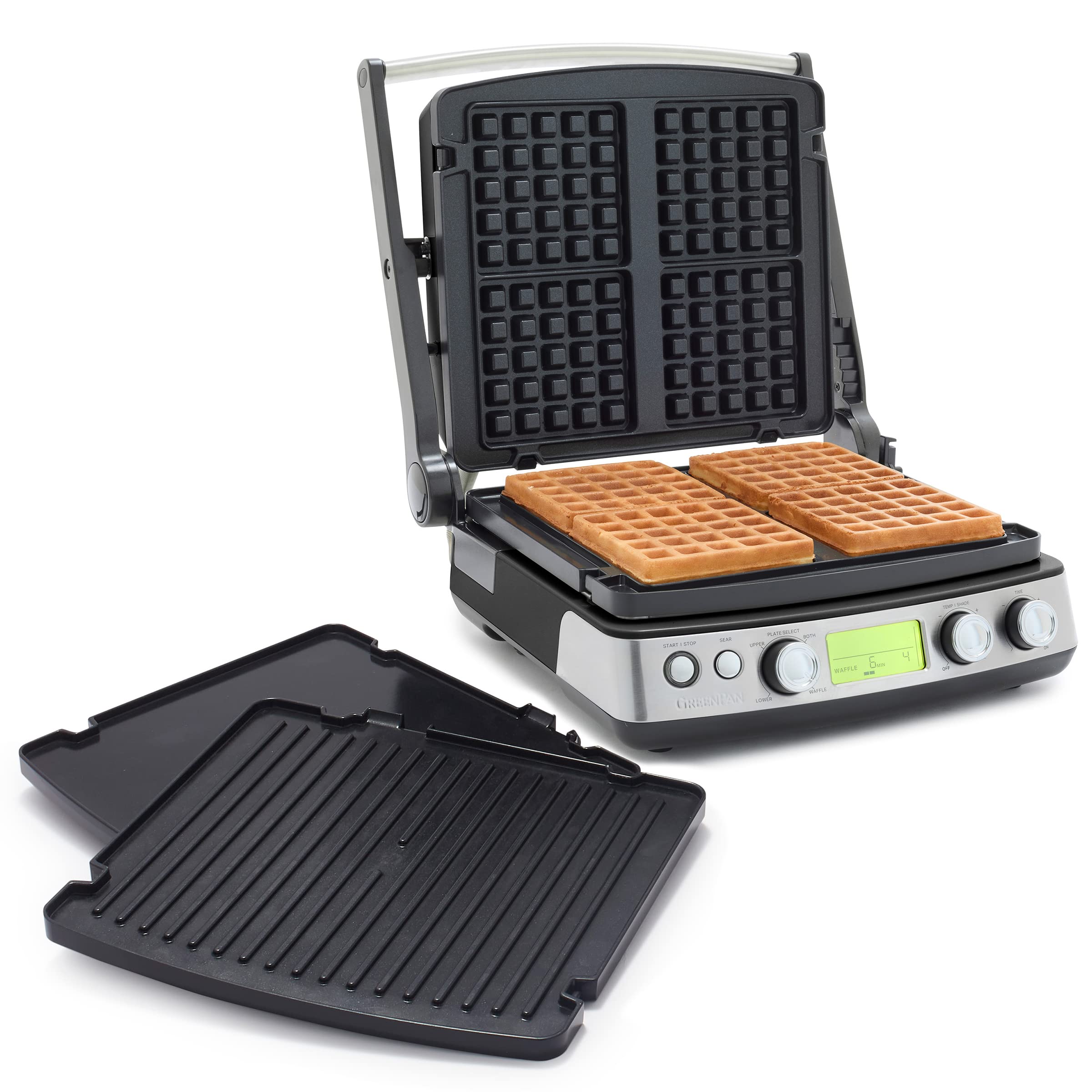 Photo 1 of **TURNS ON. UNABLE TO FULLY TEST**
GreenPan Elite 7-in-1 Multi-Function Contact Grill & Griddle, Black