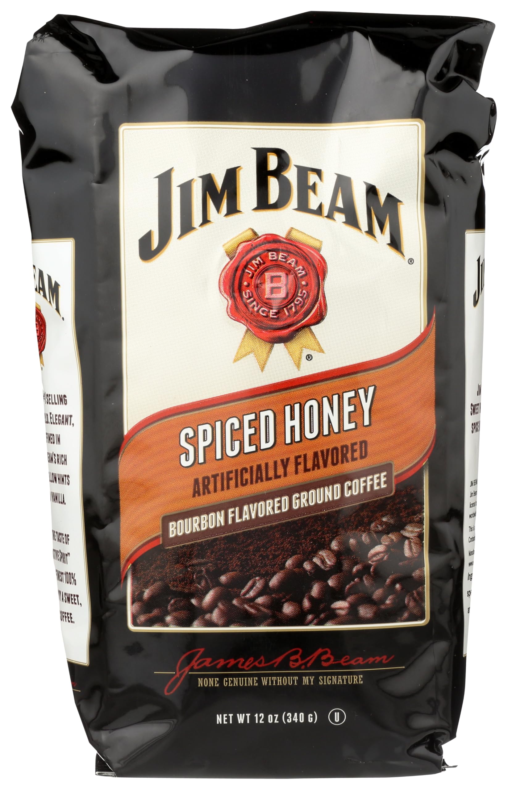 Jim Beam Spiced Honey Bourbon Flavored Ground Coffee, 2 bags (12 oz ea.)
