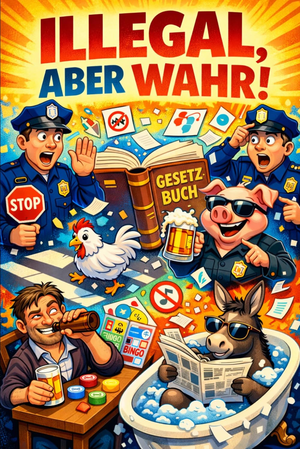 „Illegal, aber wahr!“ Die verrücktesten Gesetze der Welt, die wirklich existieren: Vom betrunkenen Bingo bis zum illegalen Hühnerüberqueren der Straße ... glauben kann, dass sie tatsächlich gelten.