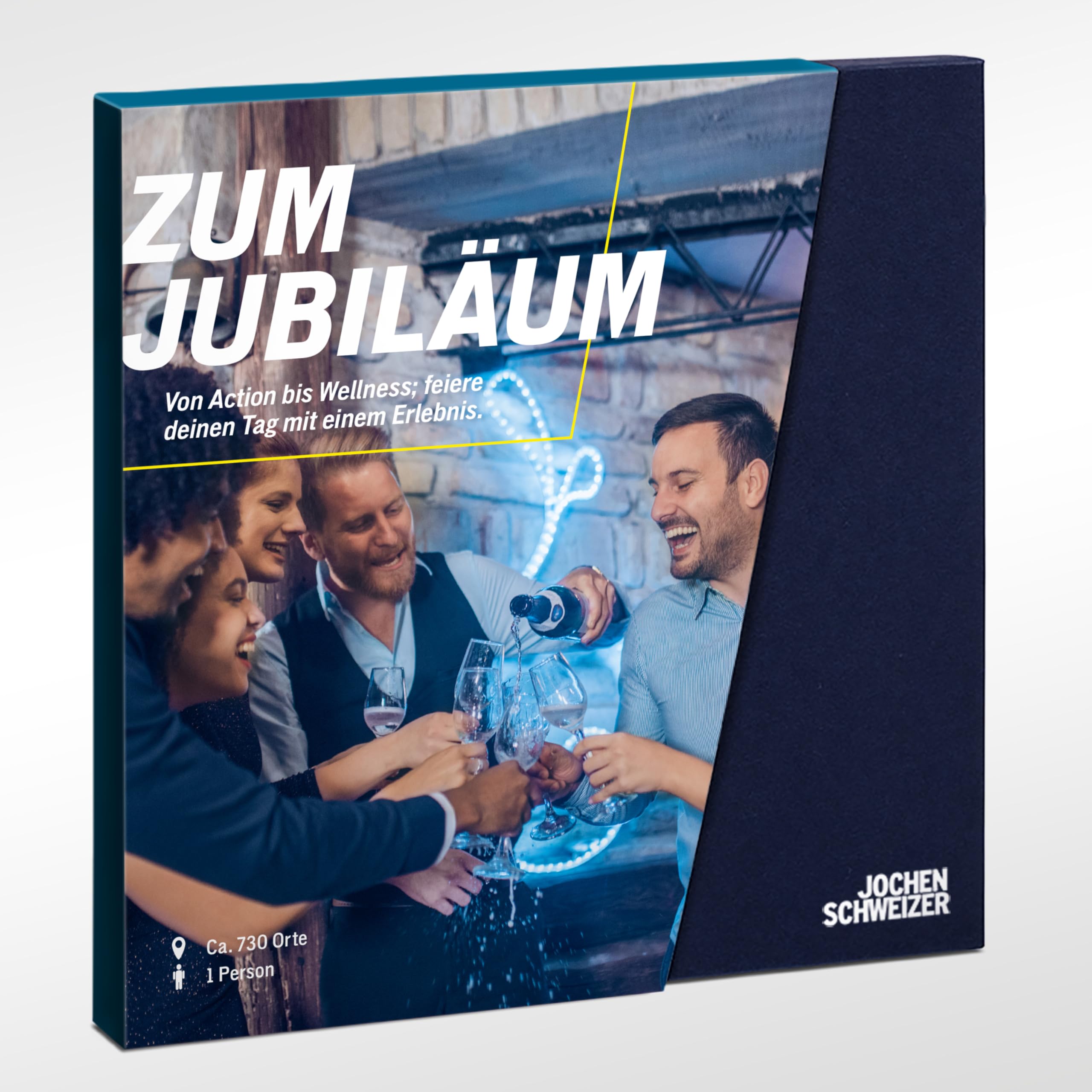 JOCHEN SCHWEIZER Geschenkbox zum Jubiläum | Erlebnis-Geschenk für 1 Person, freie Erlebnis-Auswahl an ca. 1100 Orten