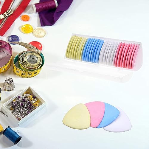 Miniatura 6 de Kare & Kind 30 tizas de sastre  Nociones de costura y accesorios  Marcadores triangulares de tela para manualidades, costura, acolchar  Viene con