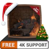 paquete de chimenea caliente gratis HD: disfrute de las frías vacaciones de Navidad en invierno en su TV HDR 4K, TV 8K y dispositivos de fuego como fondo de pantalla, decoración para las vacaciones de